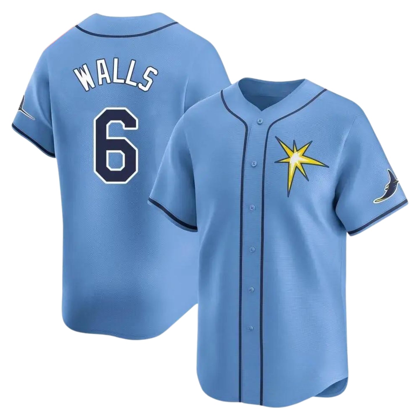 MLB Taylor Walls Tampa Bay Rays 6 Jersey