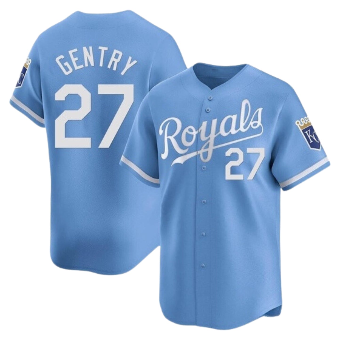 MLB Tyler Gentry Kansas City Royals 27 Jersey