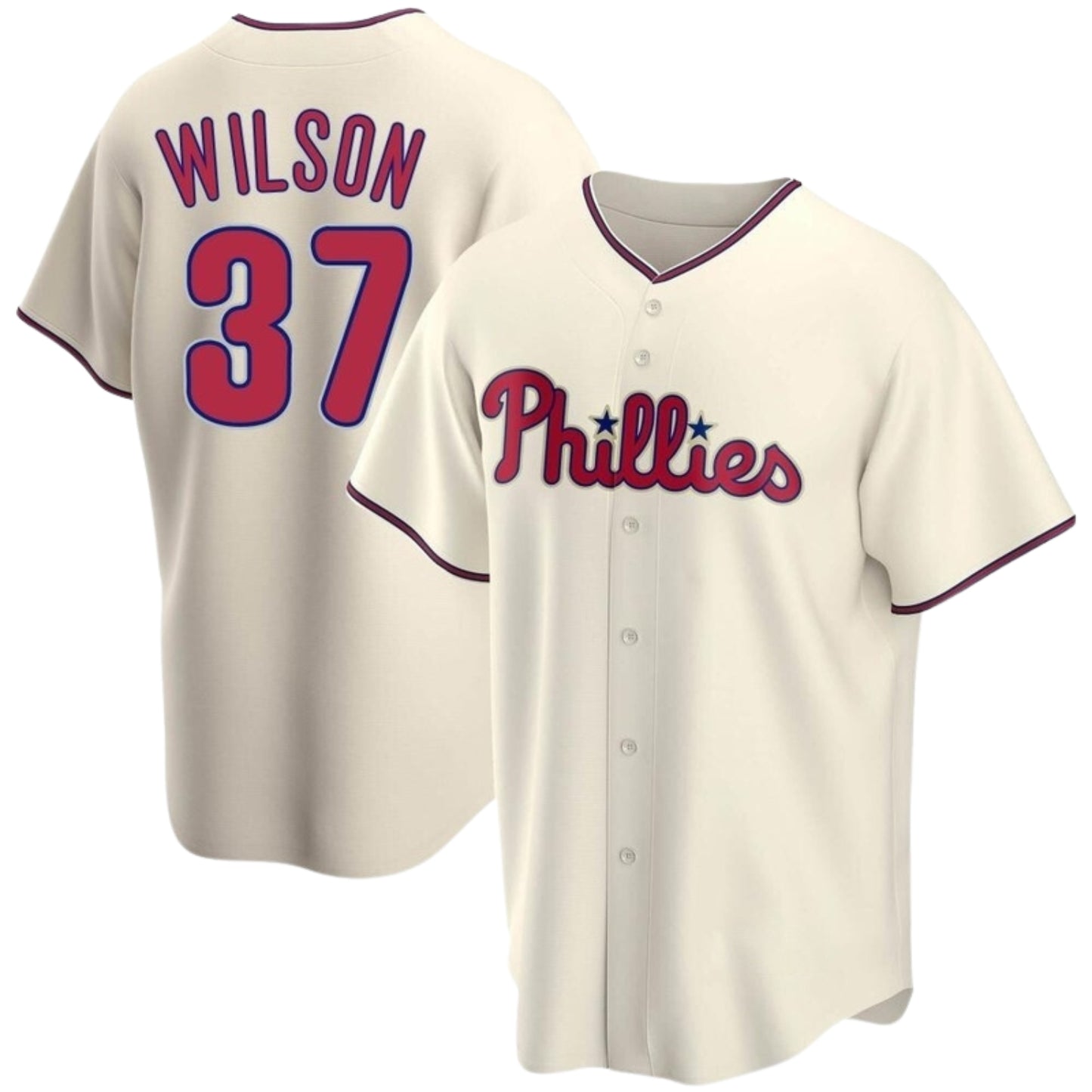 MLB Weston Wilson Philadelphia Phillies 37 Jersey