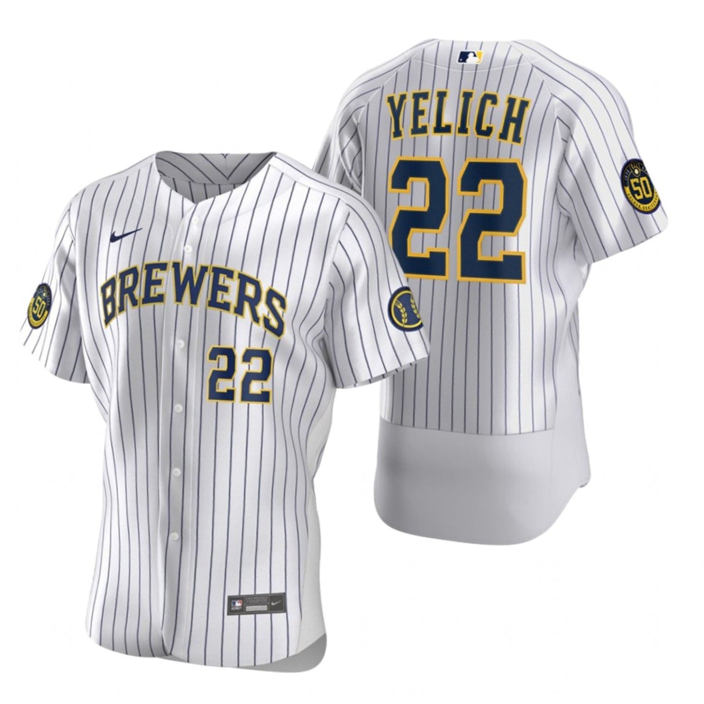 MLB Christian Yelich Milwaukee Brewers 22 Jersey