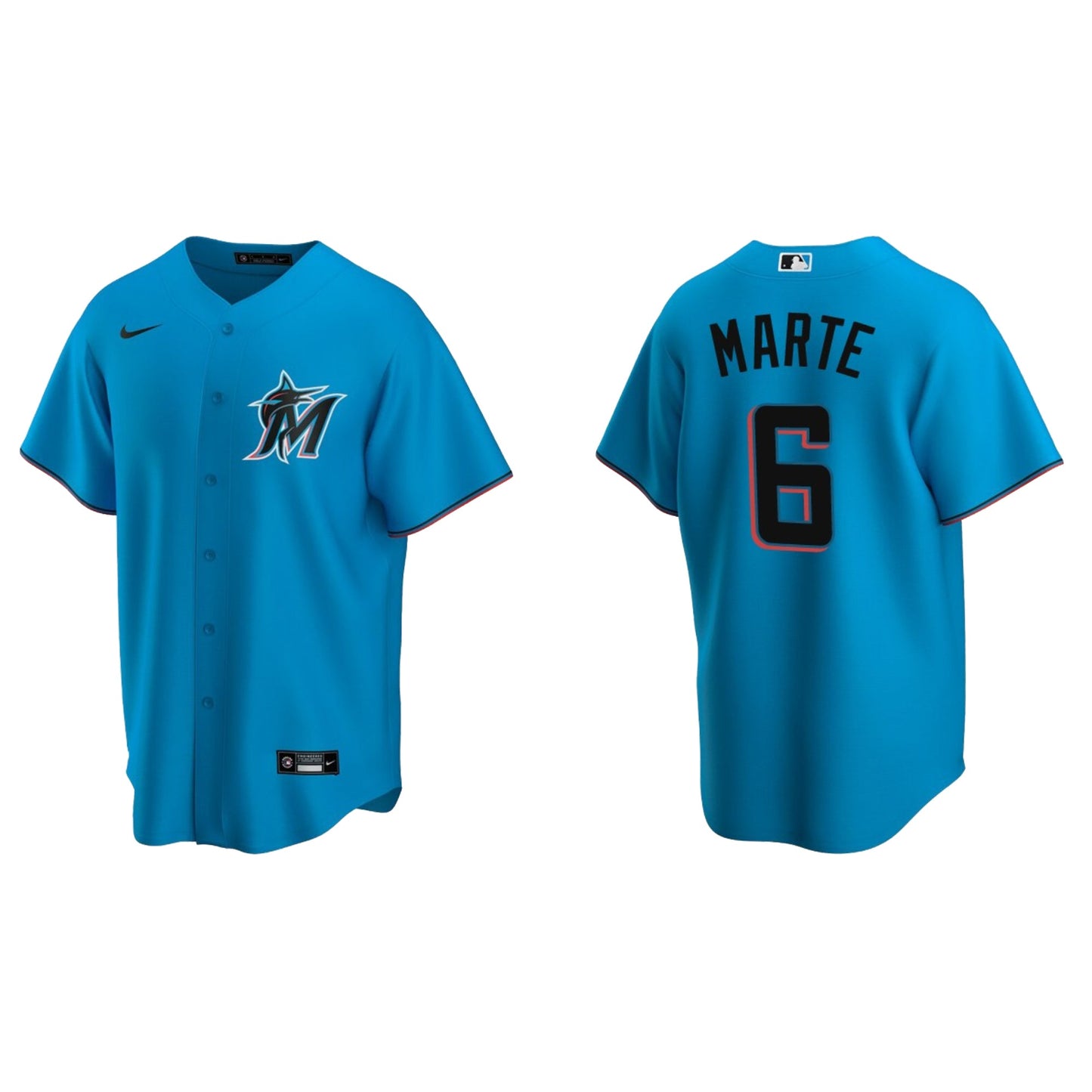 MLB Starling Marte Miami Marlins 6 Jersey