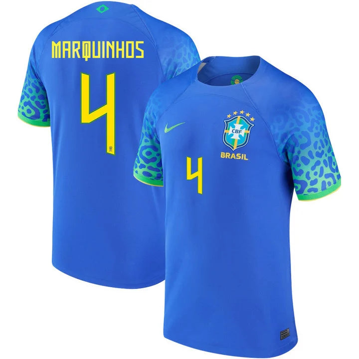 Marquinhos Brazil 4 FIFA World Cup Jersey