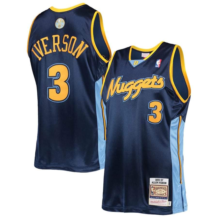 NBA Allen Iverson Denver Nuggets 3 Jersey