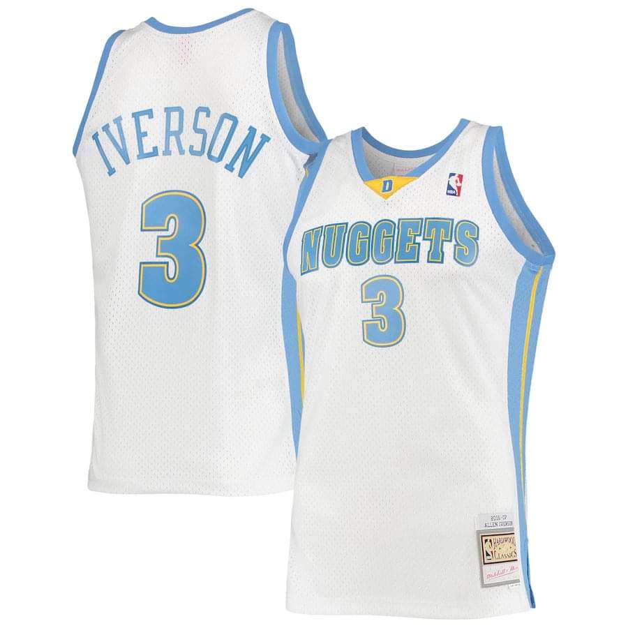 NBA Allen Iverson Denver Nuggets 3 Jersey