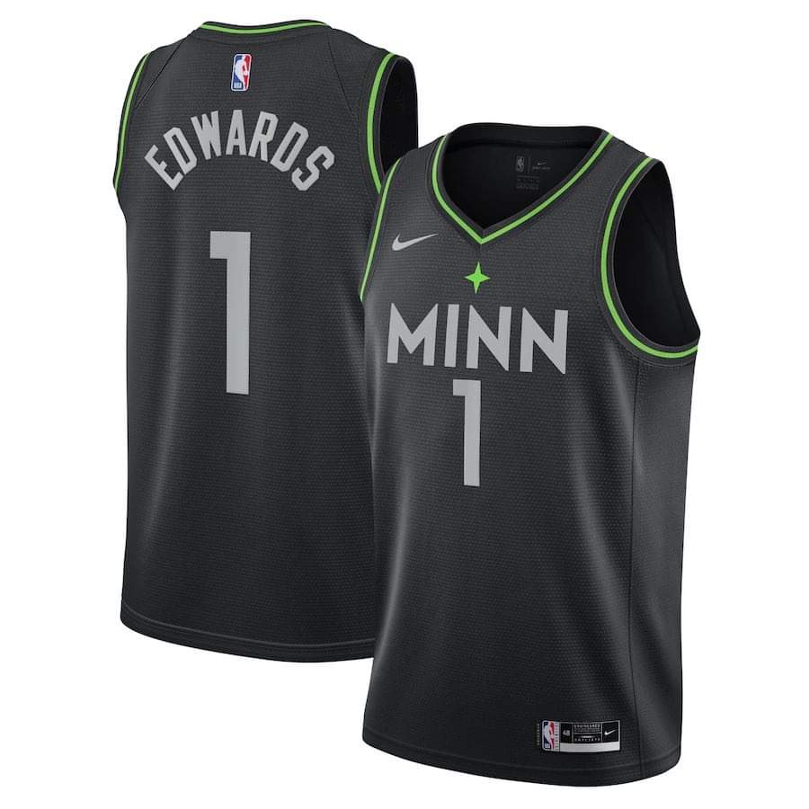 NBA Anthony Edwards Minnesota Timberwolves 1 Jersey