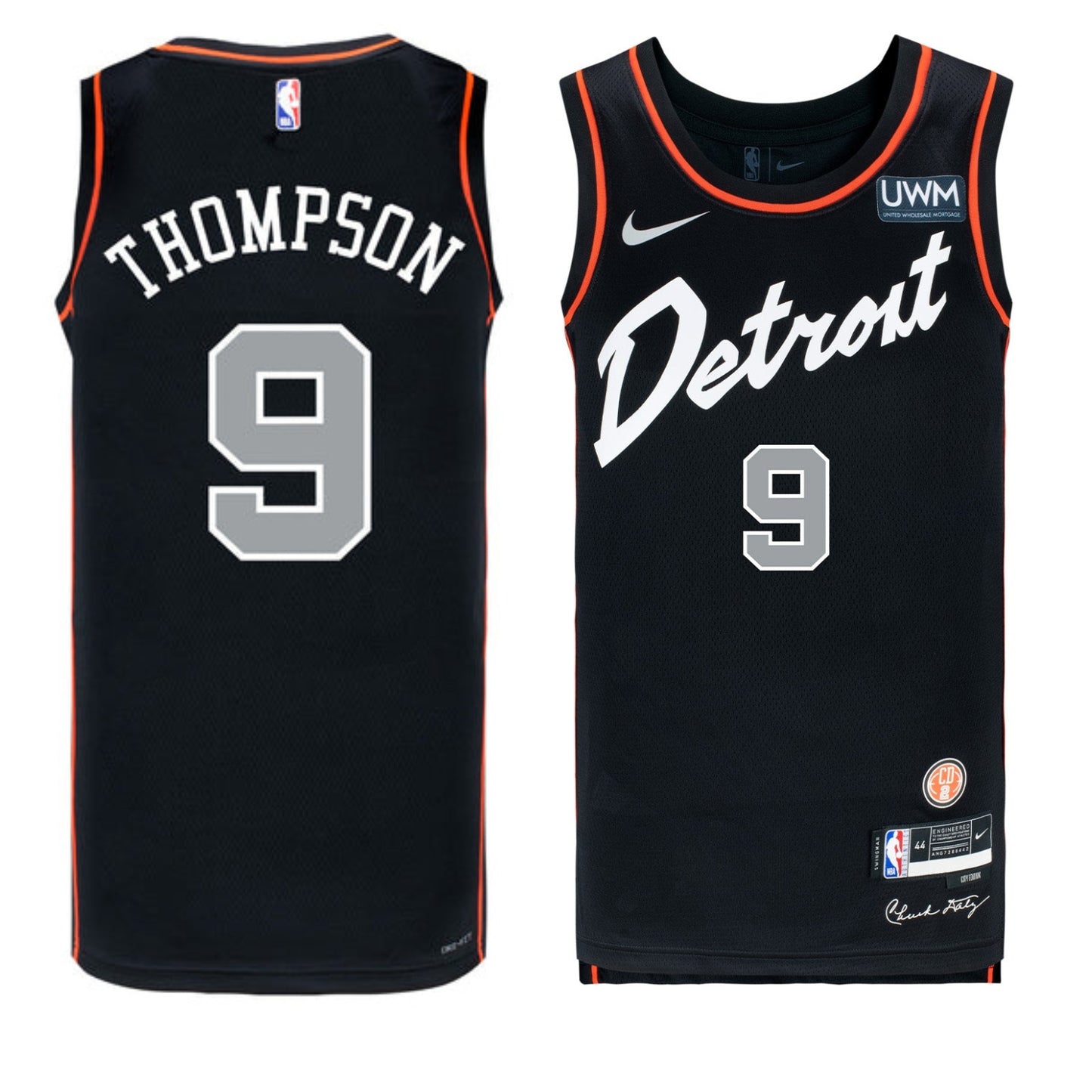 NBA Ausar Thompson Detroit Pistons 9 Jersey