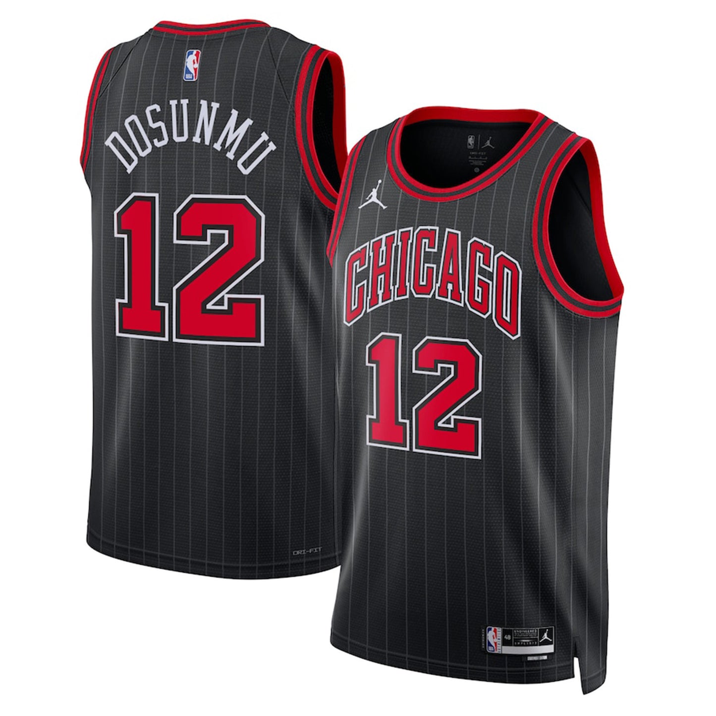 NBA Ayo Dosunmu Chicago Bulls 12 Jersey