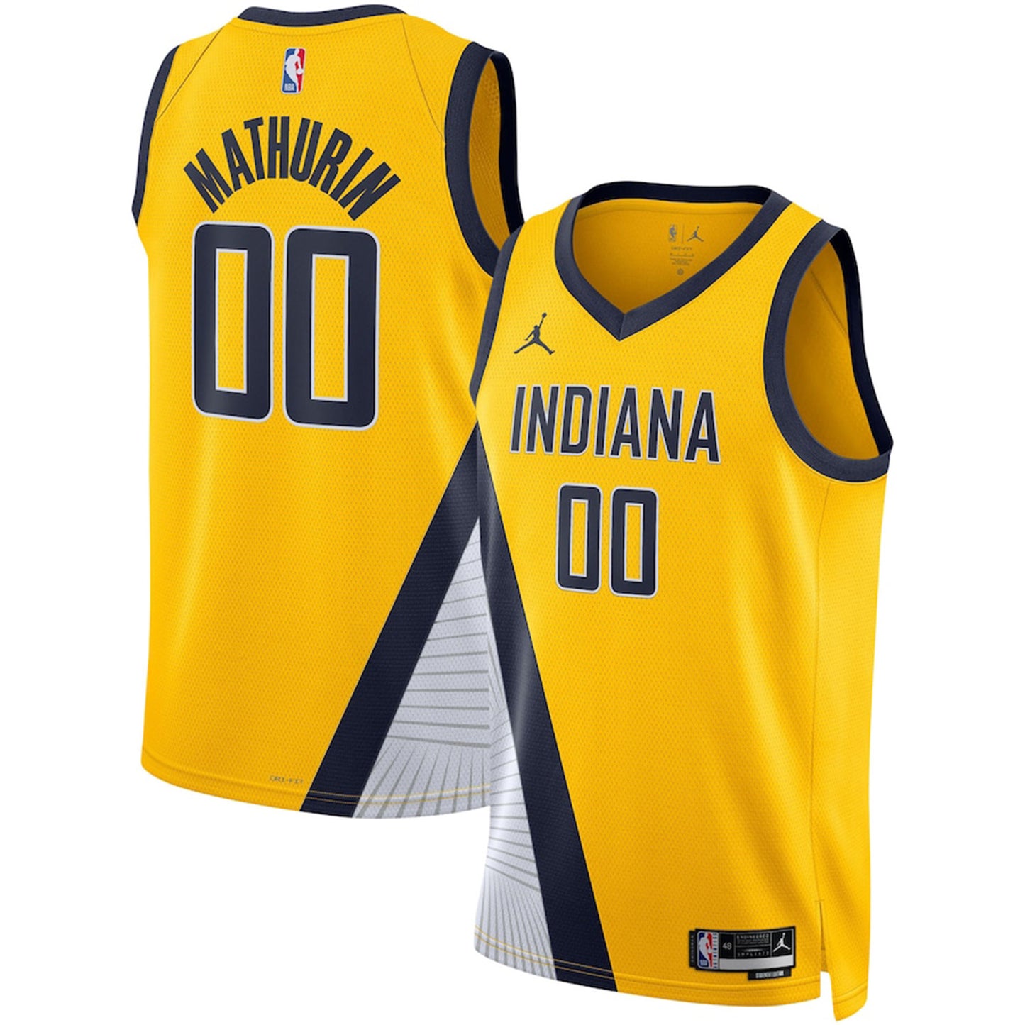 NBA Bennedict Mathurin Indiana Pacers 00 Jersey