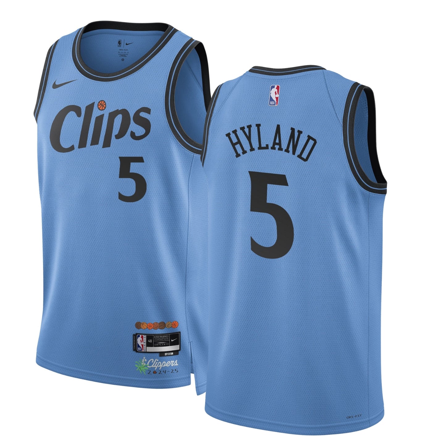 NBA Bones Hyland Los Angeles Clippers 5 Jersey