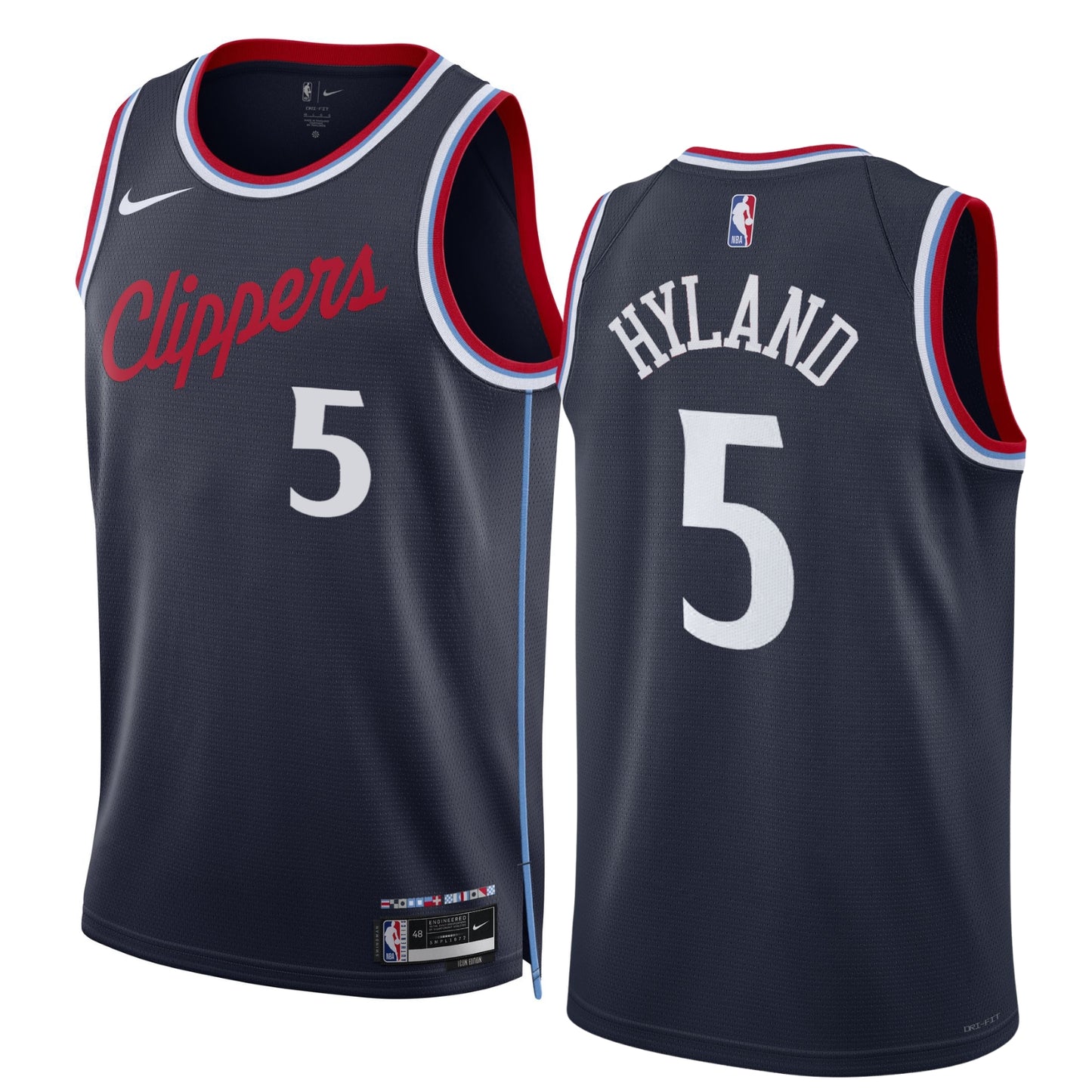 NBA Bones Hyland Los Angeles Clippers 5 Jersey