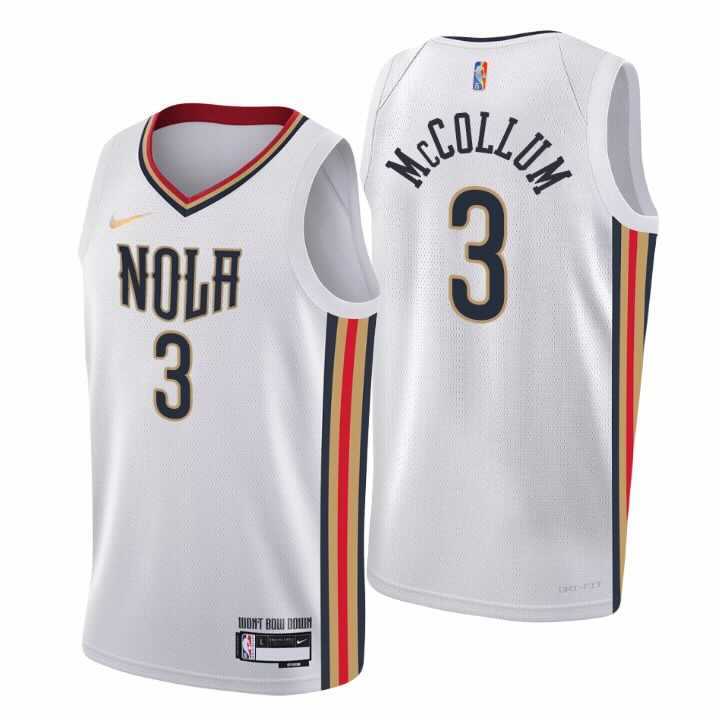 NBA CJ McCollum New Orleans Pelicans 3 Jersey