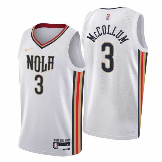 NBA CJ McCollum New Orleans Pelicans 3 Jersey