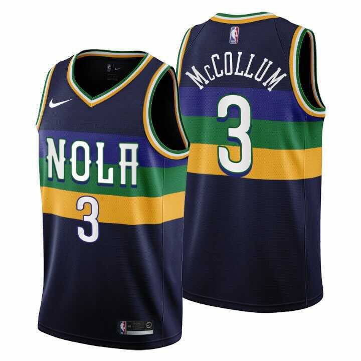 NBA CJ McCollum New Orleans Pelicans 3 Jersey