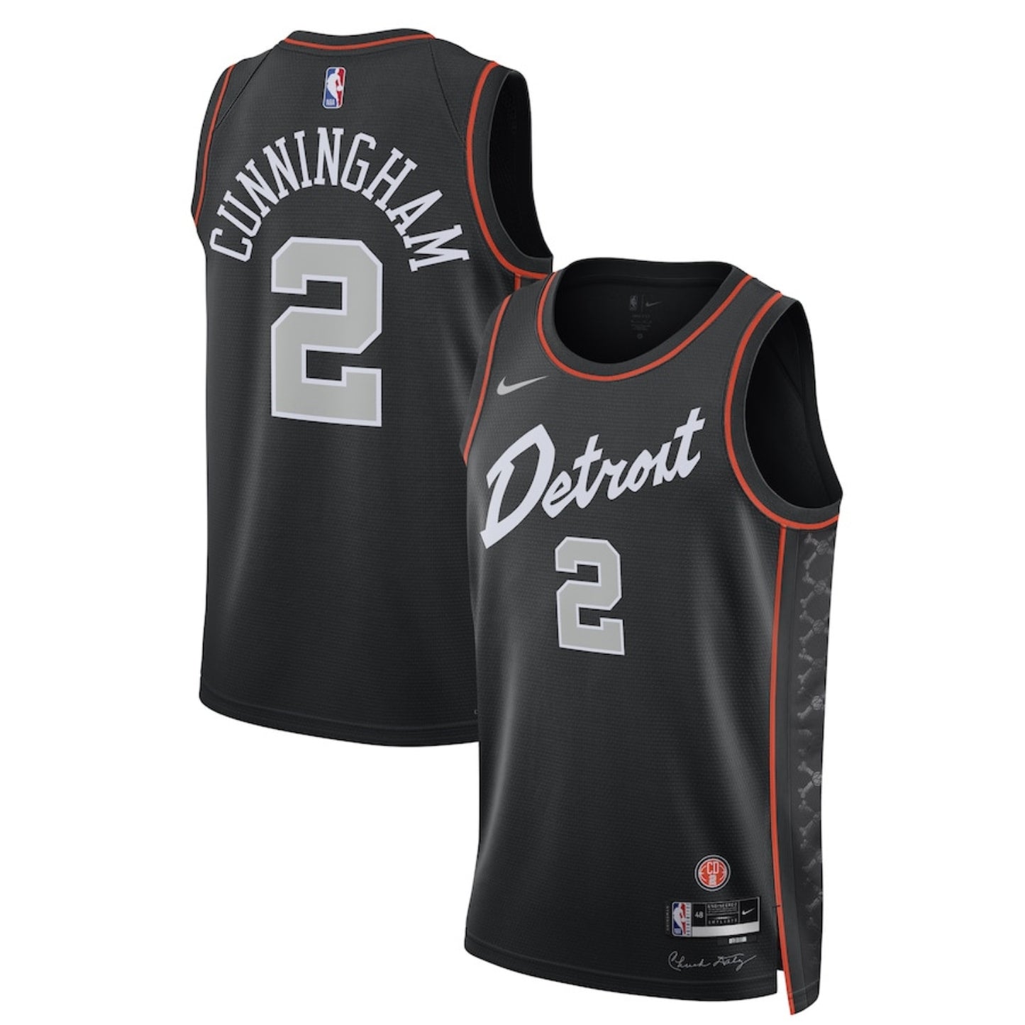 NBA Cade Cunningham Detroit Pistons 2 Jersey