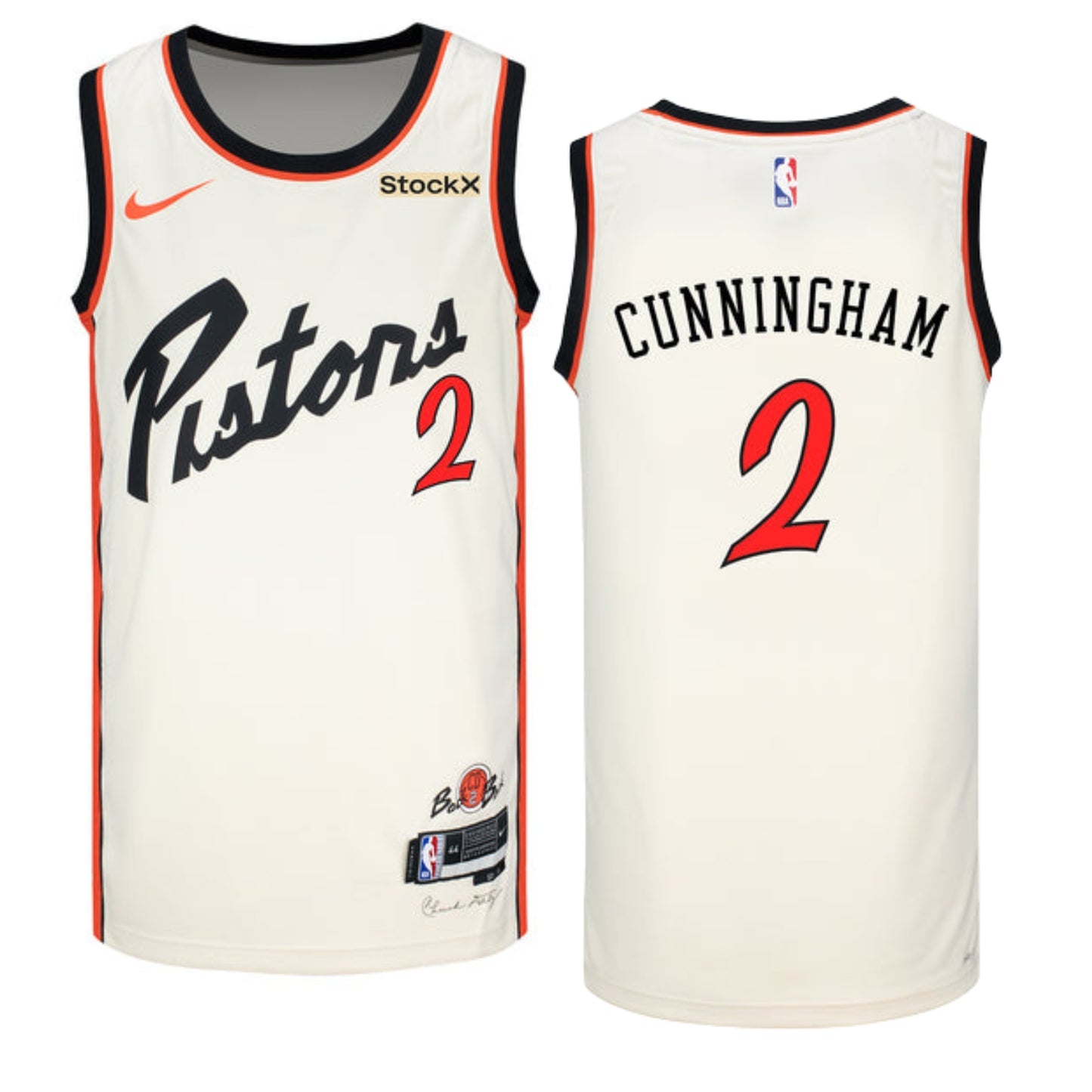 NBA Cade Cunningham Detroit Pistons 2 Jersey