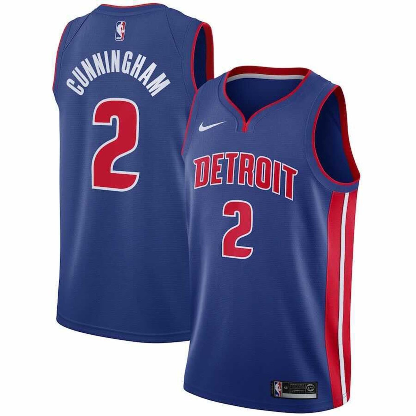 NBA Cade Cunningham Detroit Pistons 2 Jersey