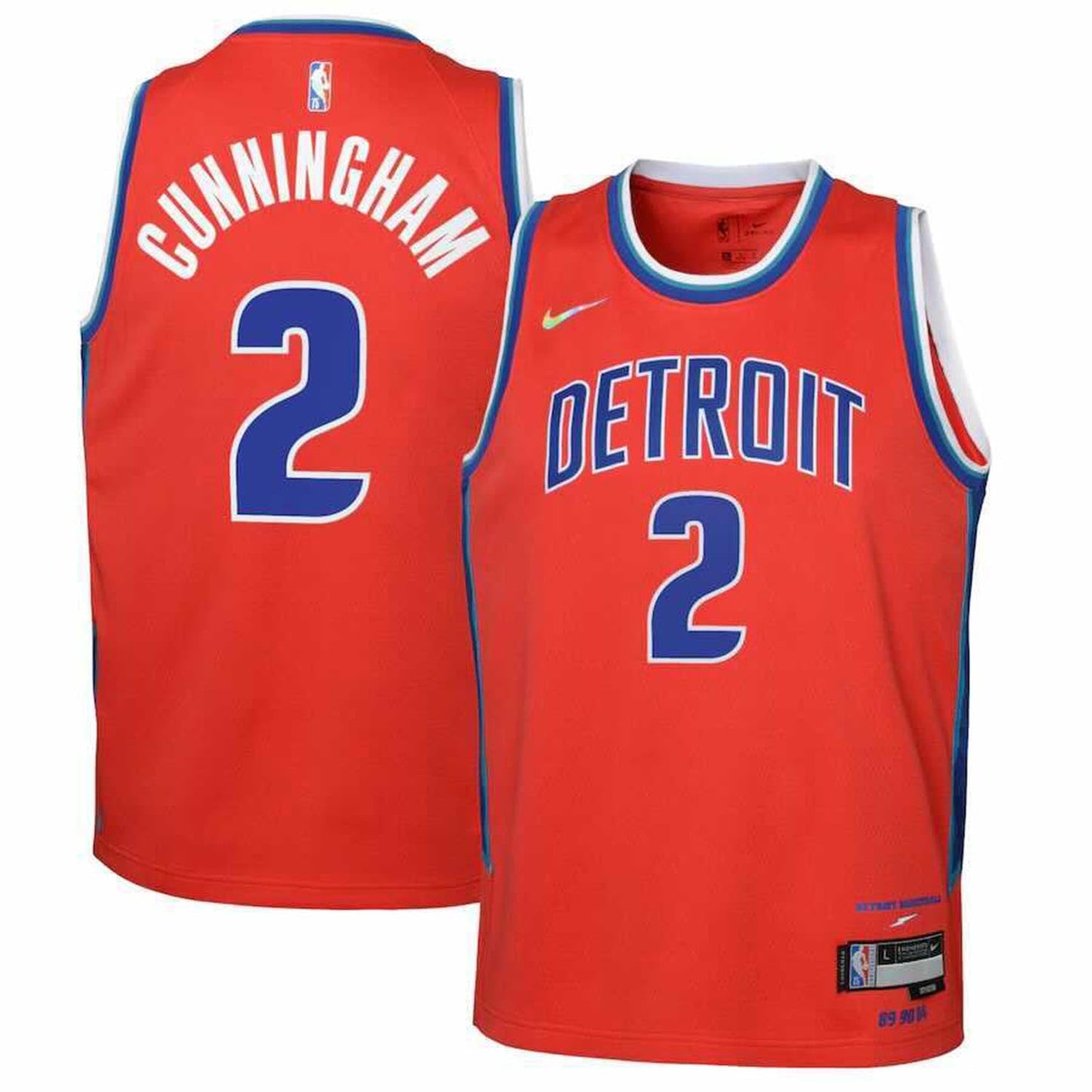 NBA Cade Cunningham Detroit Pistons 2 Jersey