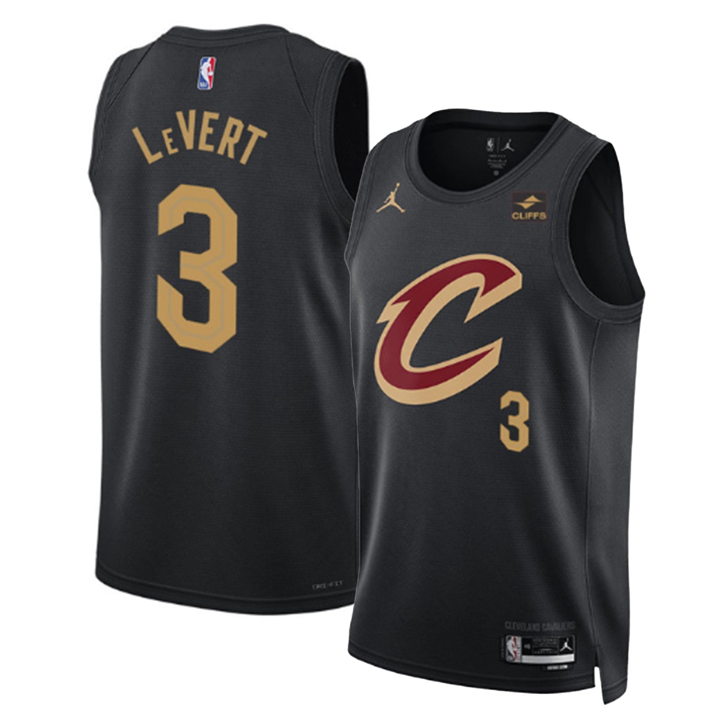 NBA Caris Levert Cleveland Cavaliers 3 Jersey