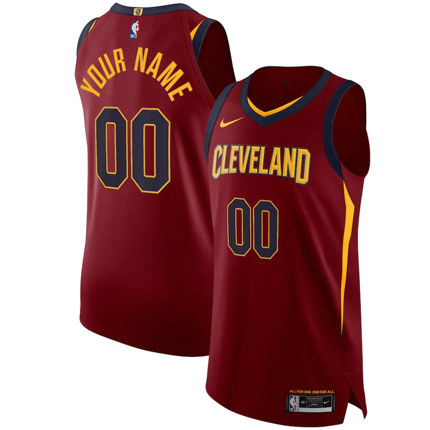 NBA Cleveland Cavaliers Blank Custom Jersey