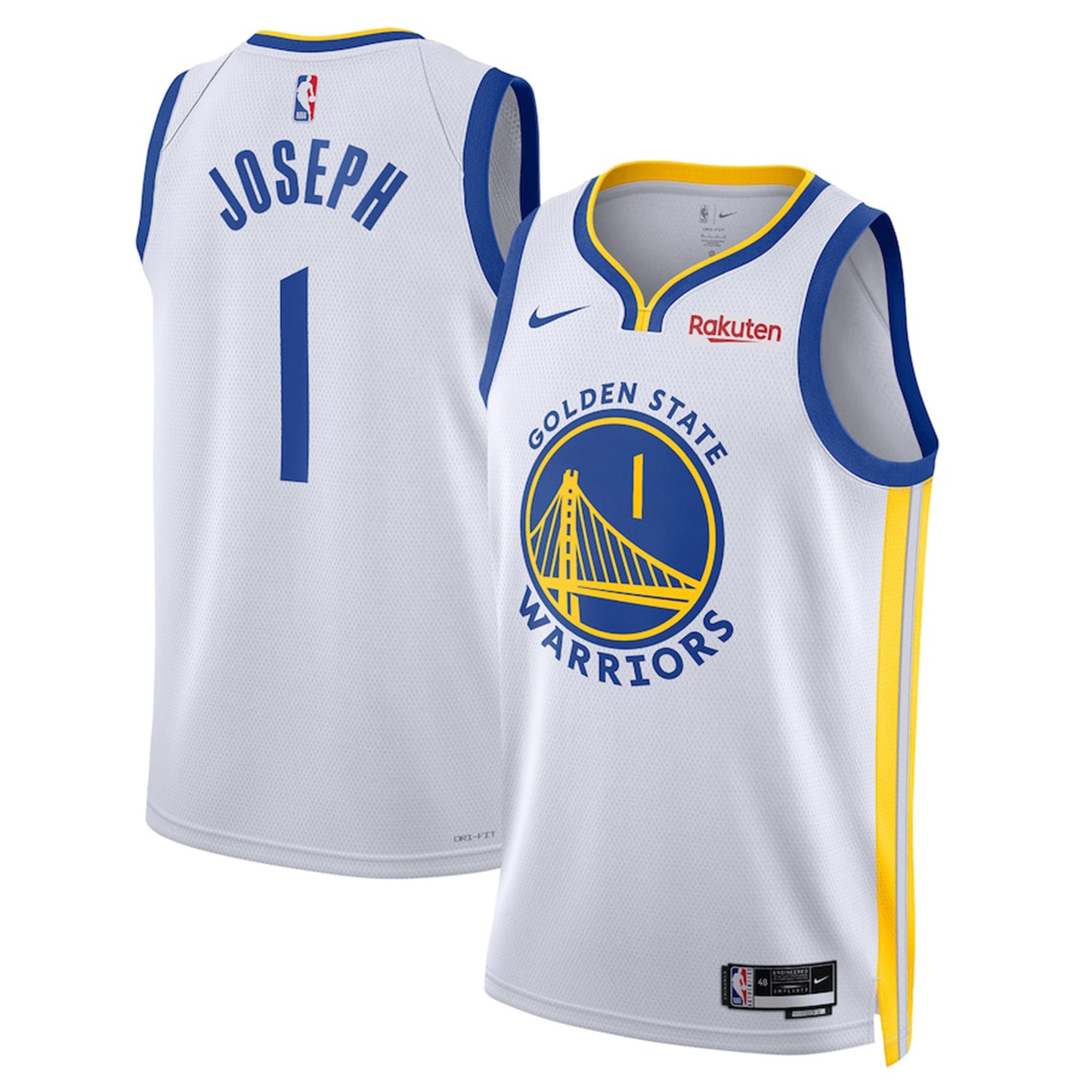 NBA Corey Joseph Golden State Warriors 1 Jersey