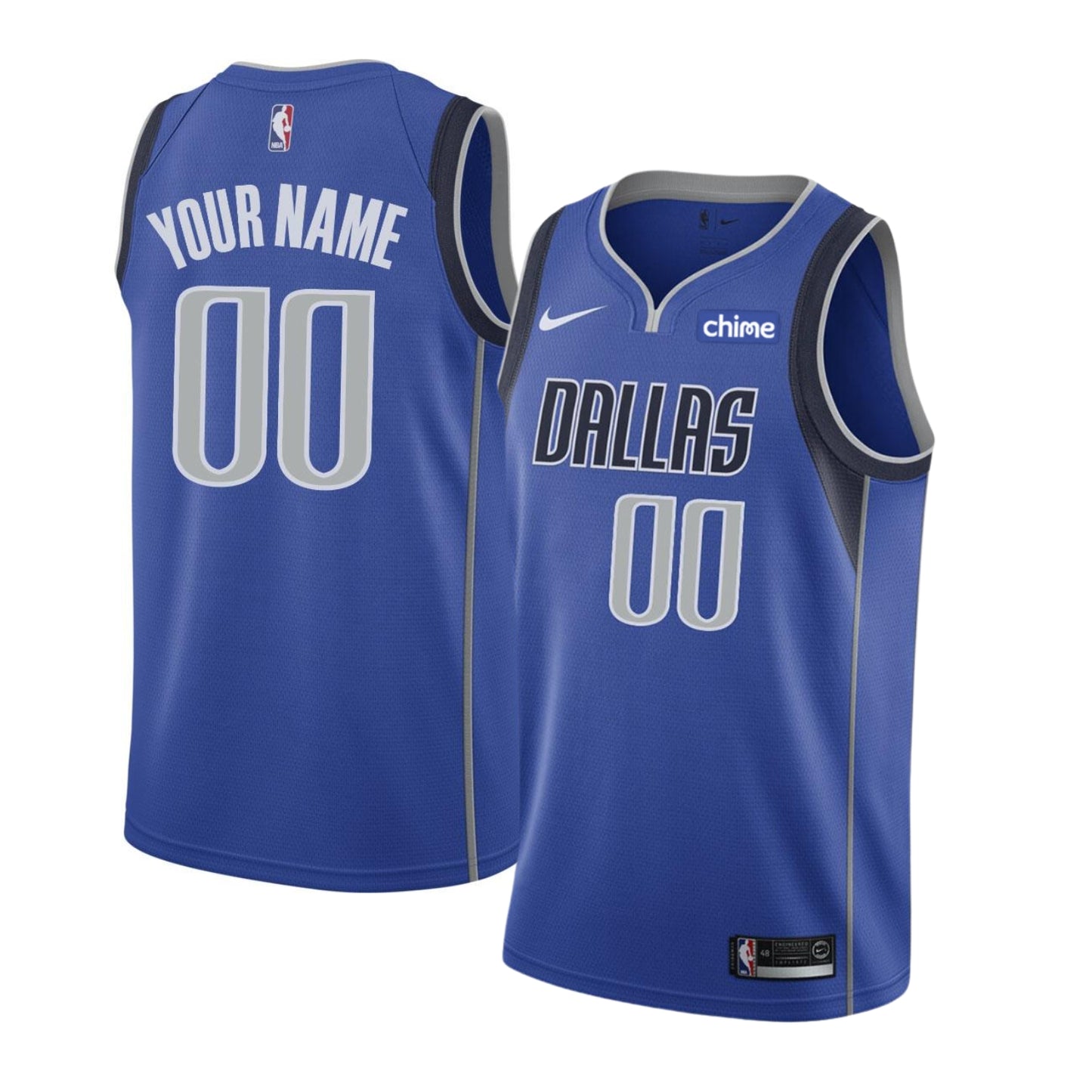 NBA Dallas Mavericks Blank Custom Jersey