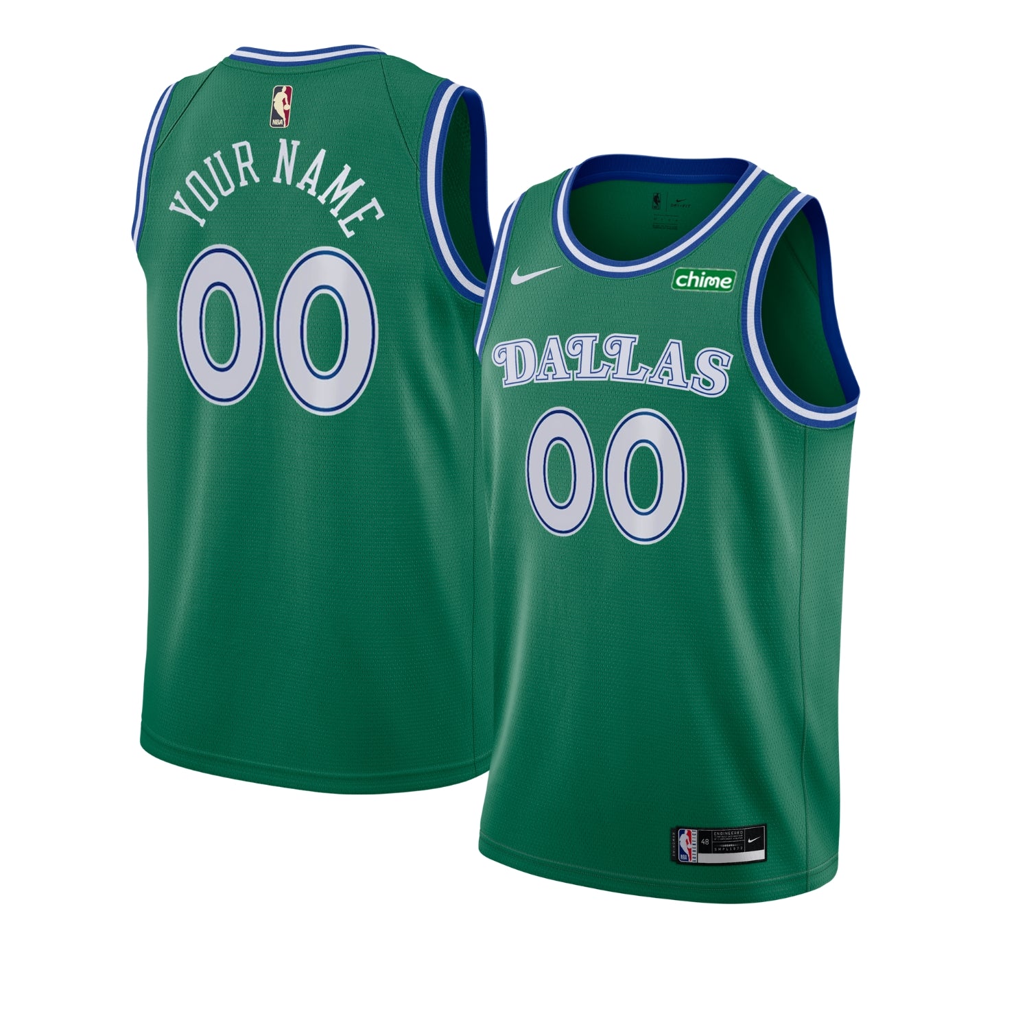 NBA Dallas Mavericks Blank Custom Jersey The Jersey King