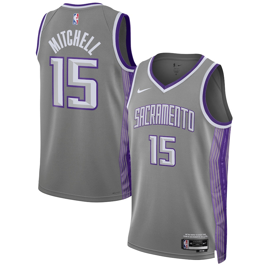 NBA Davion Mitchell Sacramento Kings 15 Jersey