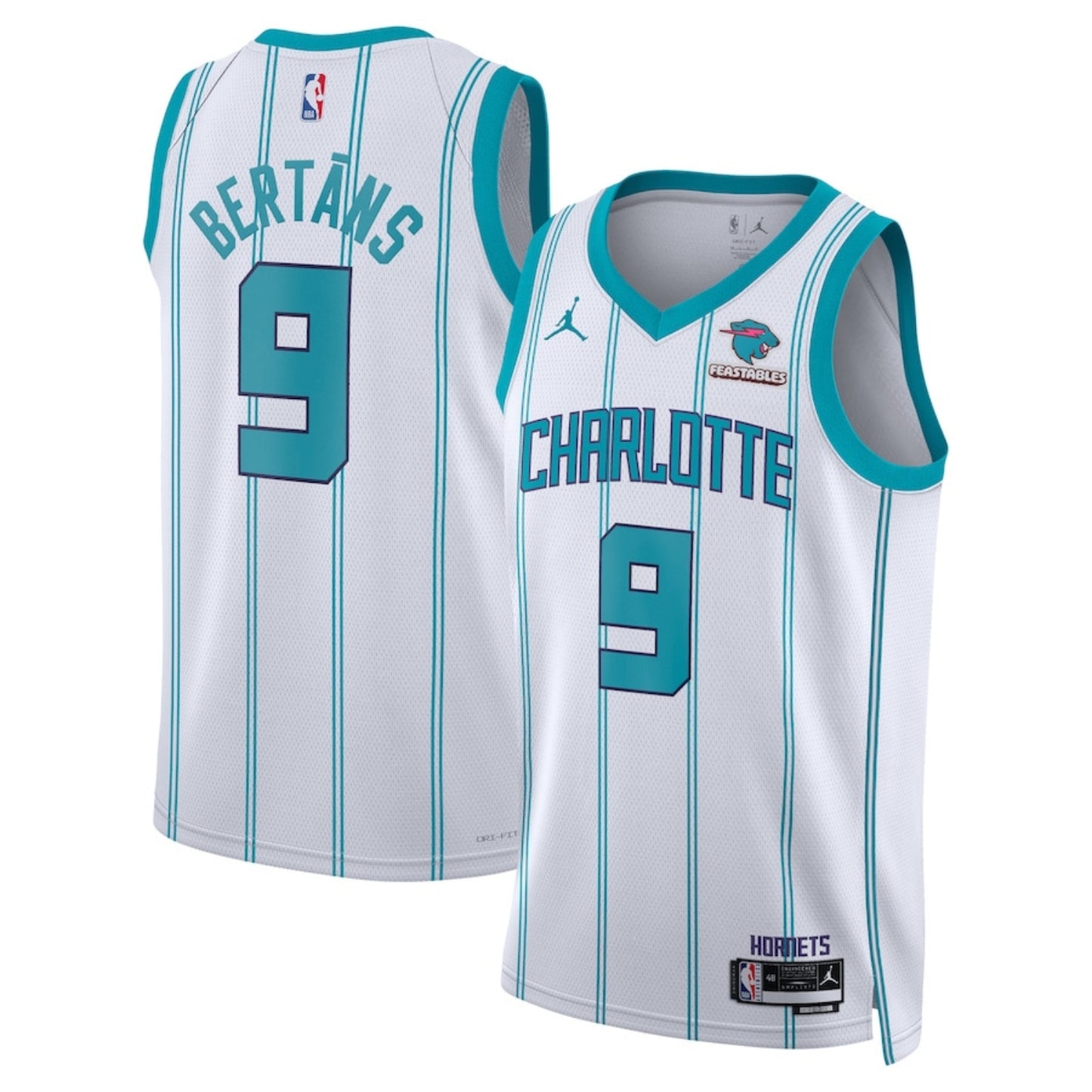 NBA Davis Bertans Charlotte Hornets 9 Jersey