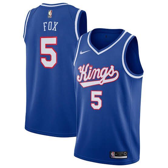 NBA De'Aaron Fox Sacramento Kings 5 Jersey