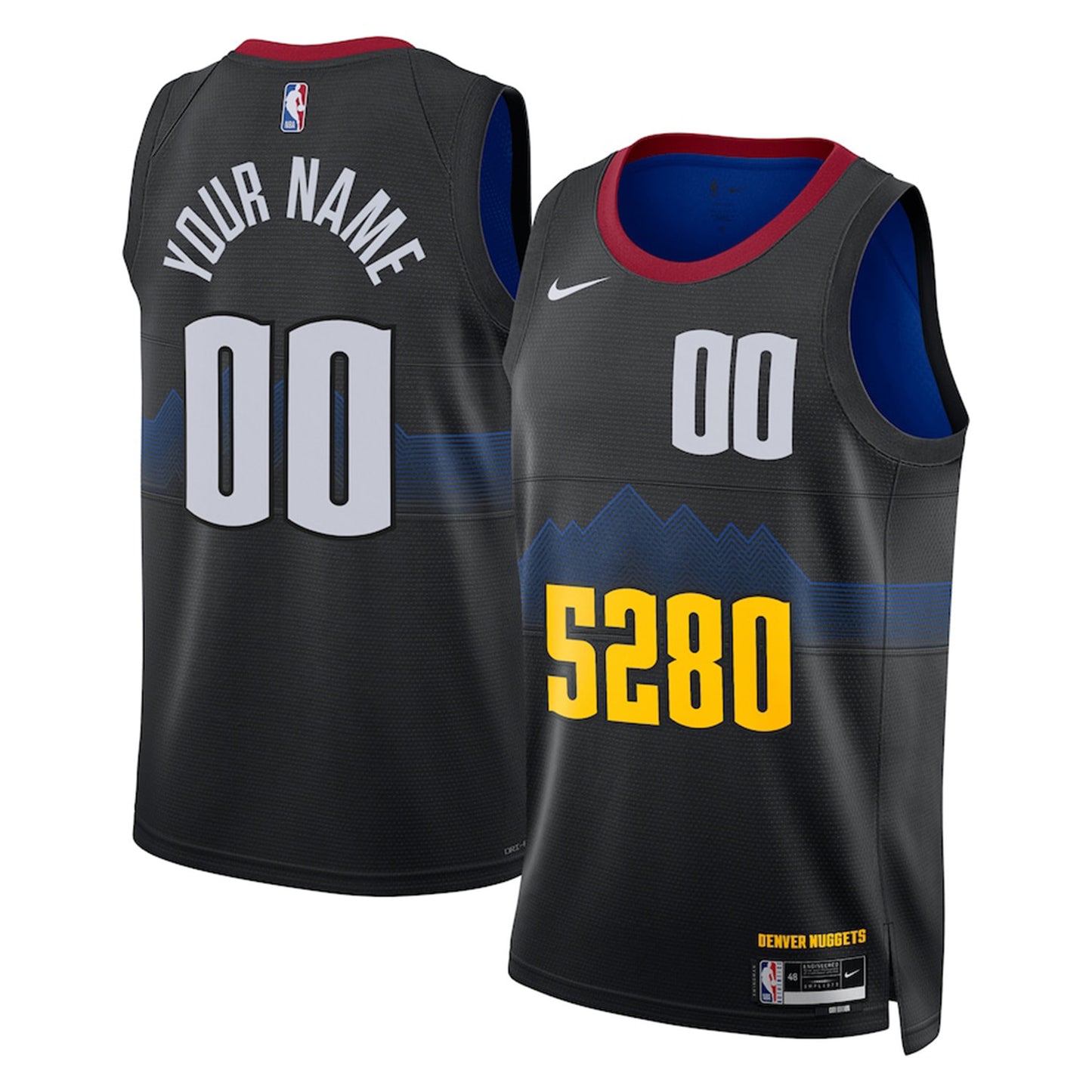 NBA Denver Nuggets Blank Custom Jersey