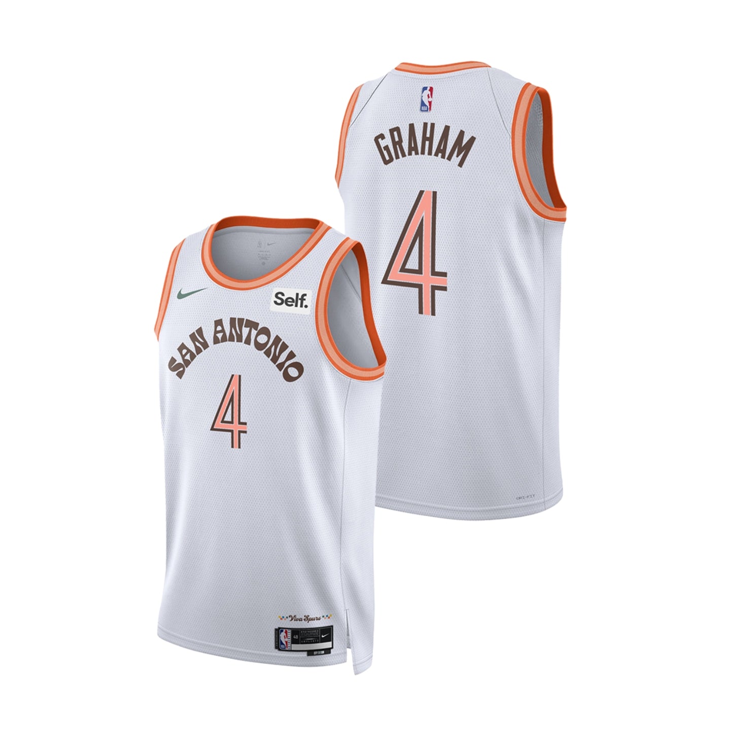 NBA Devonte Graham San Antonio Spurs 4 Jersey