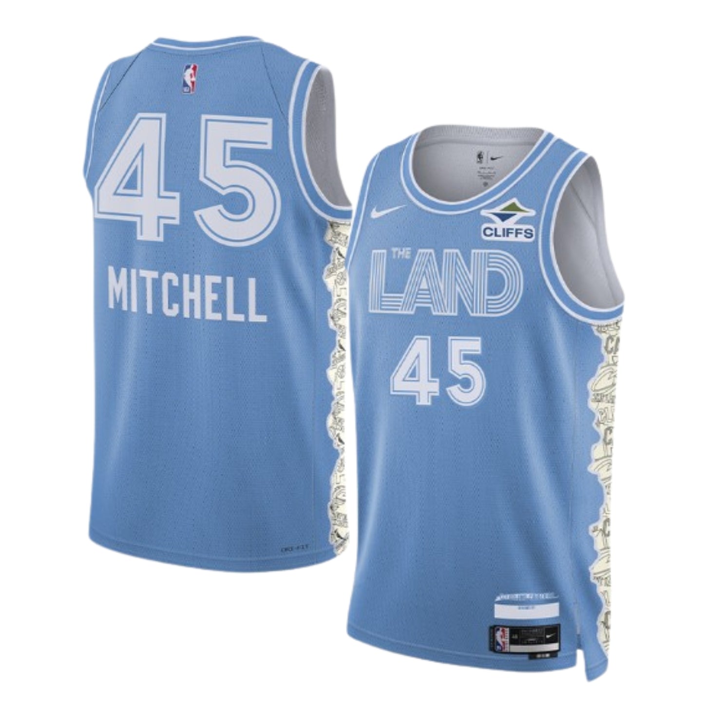 NBA Donovan Mitchell Cleveland Cavaliers 45 Jersey