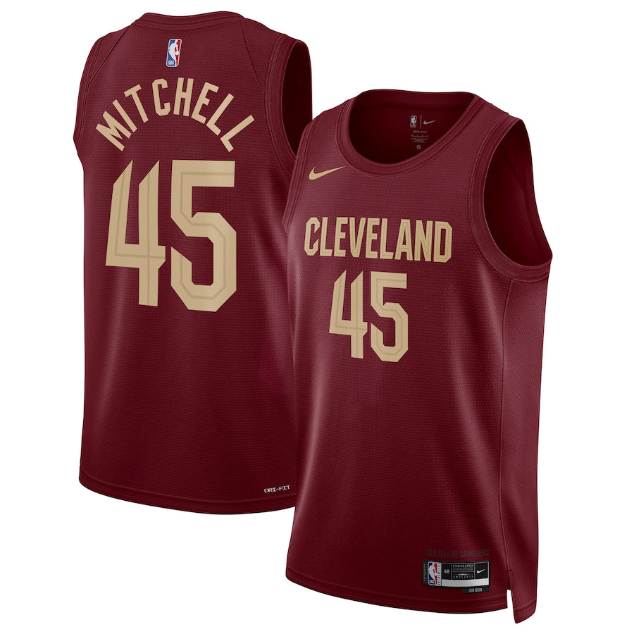 NBA Donovan Mitchell Cleveland Caveliers 45 Jersey