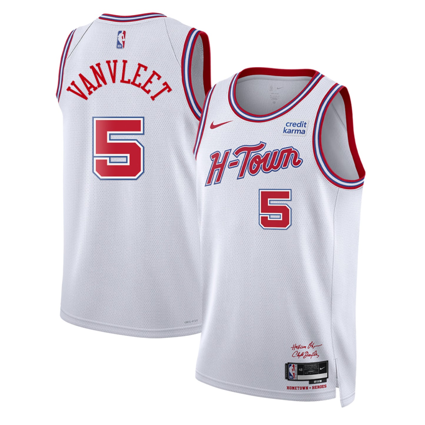 NBA Fred VanVleet Houston Rockets 5 Jersey