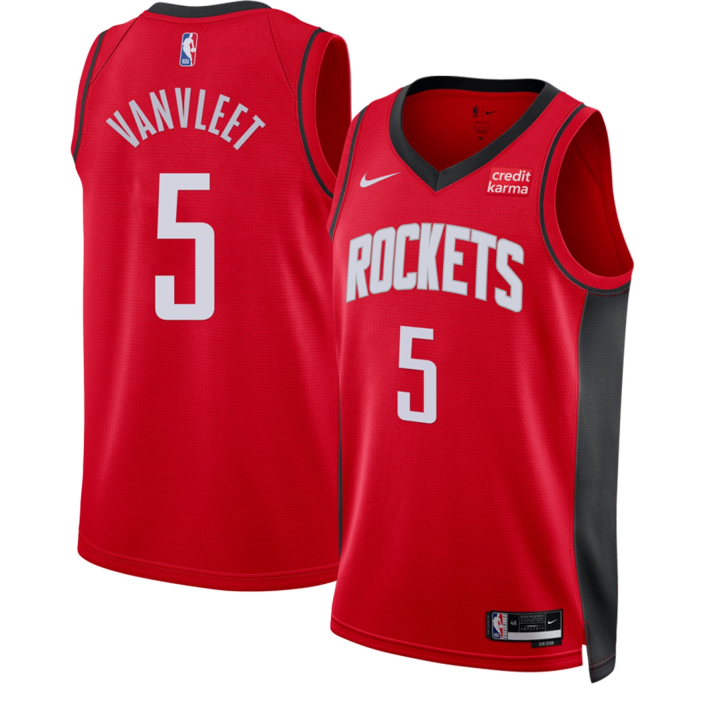 NBA Fred Van Vleet Houston Rockets 5 Jersey