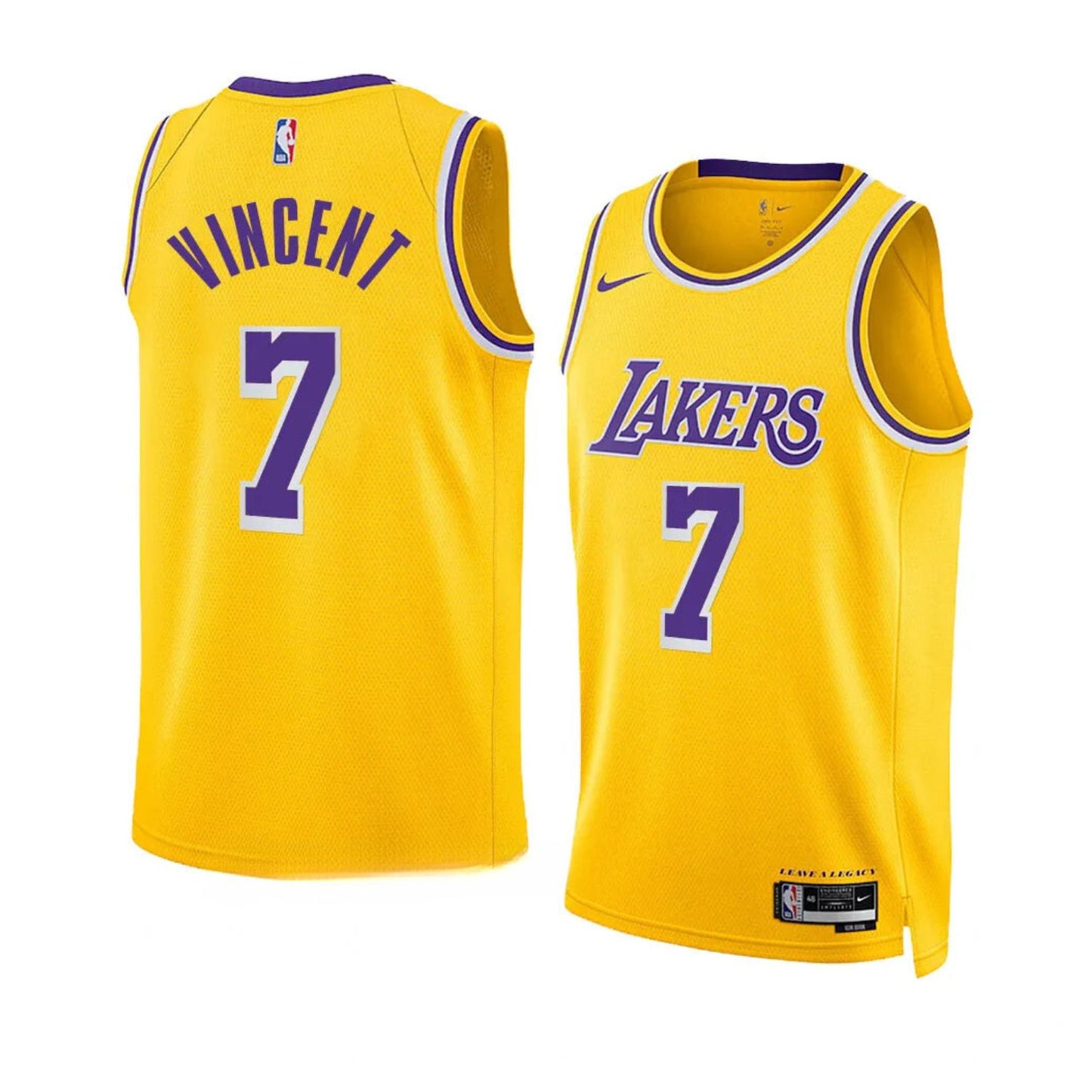 NBA Gabe Vincent Los Angeles Lakers 7 Jersey