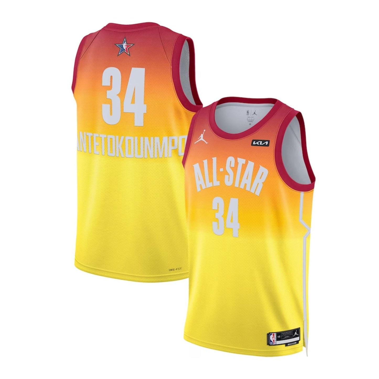 NBA Giannis Antentokounmpo All Star 34 Jersey