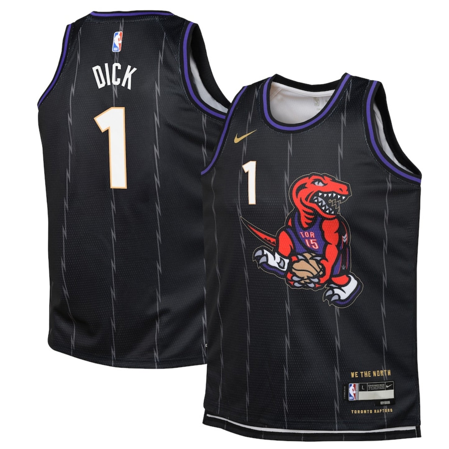 NBA Gradey Dick Toronto Raptors 1 Jersey