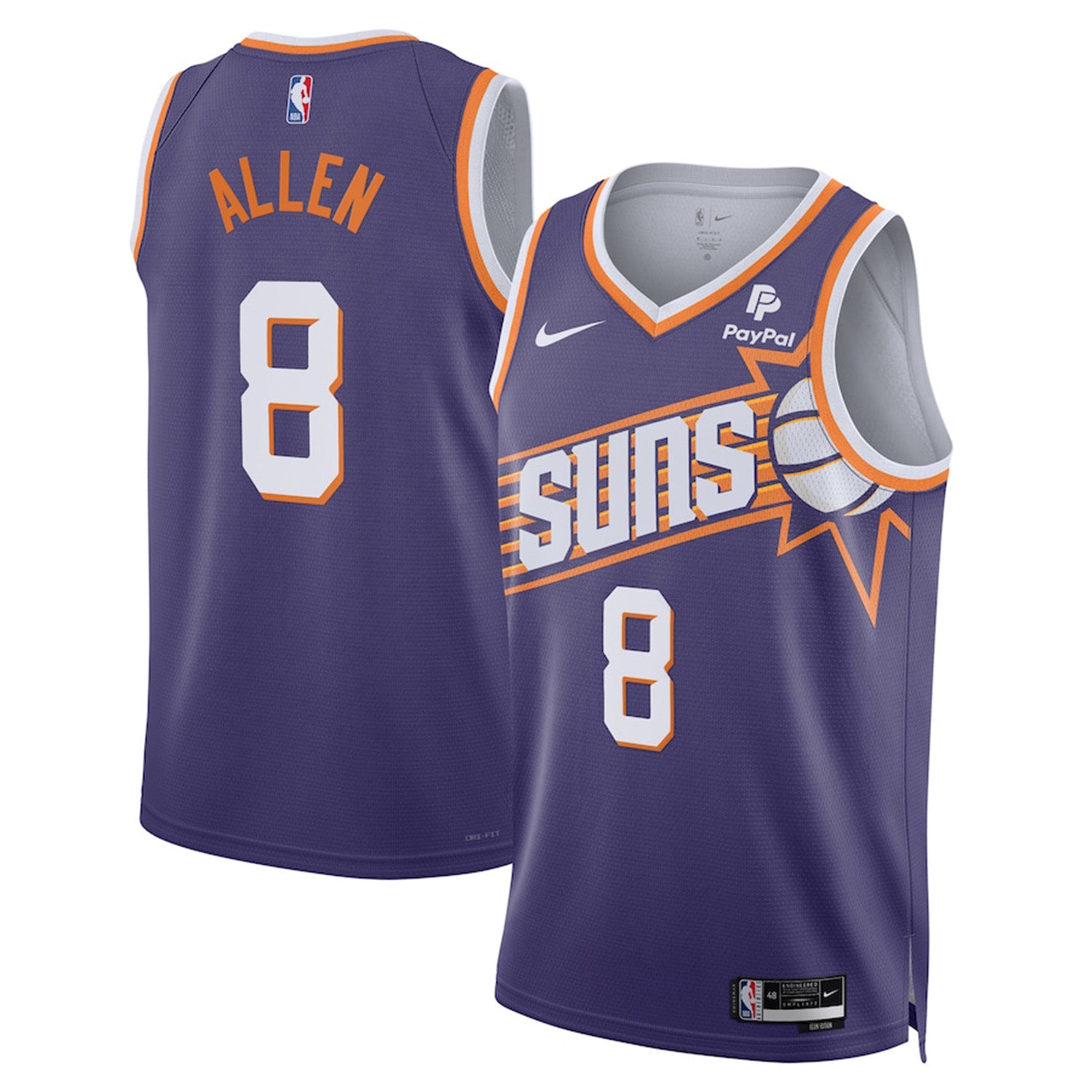 NBA Grayson Allen Phoenix Suns 8 Jersey The Jersey King