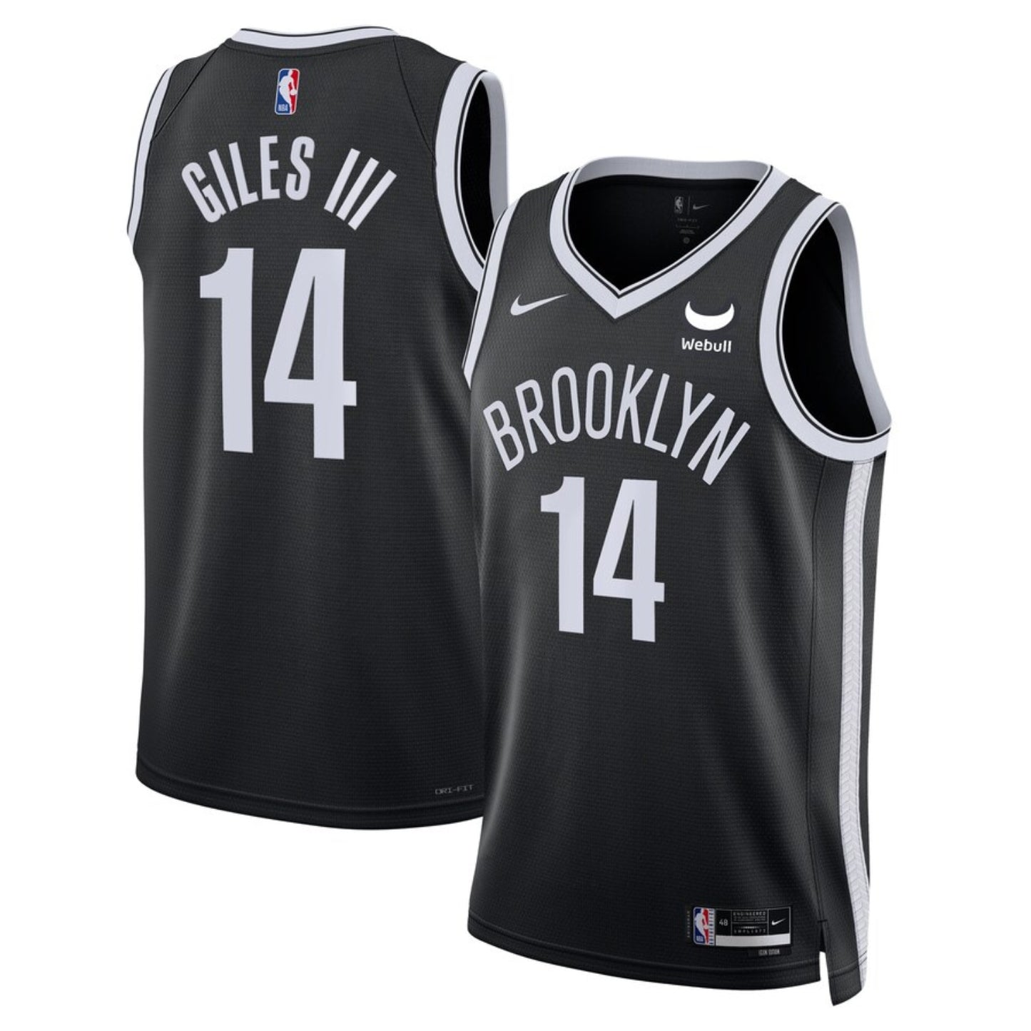 NBA Harry GIles III Brooklyn Nets 14 Jersey