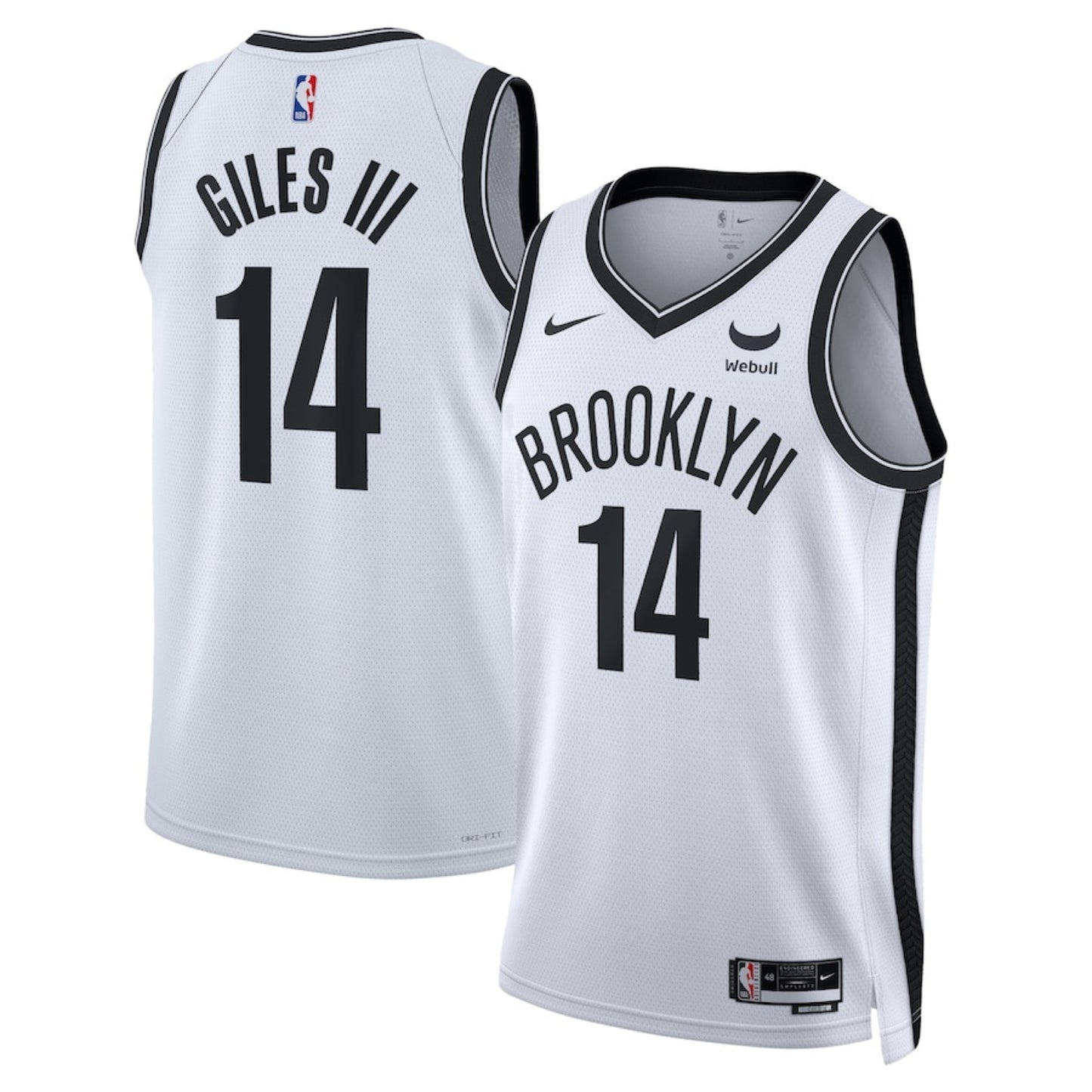 NBA Harry GIles III Brooklyn Nets 14 Jersey