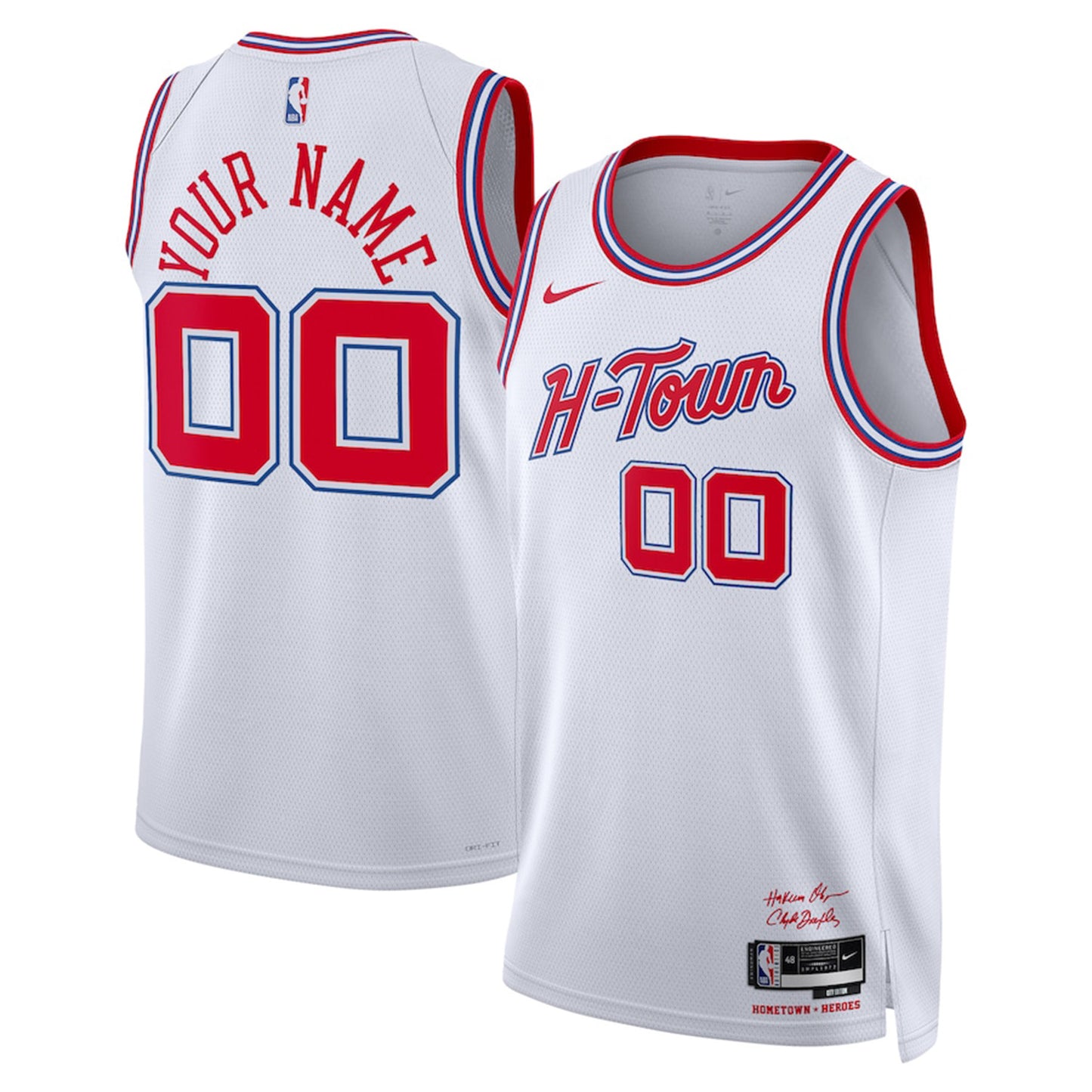 NBA Houston Rockets Blank Custom Jersey