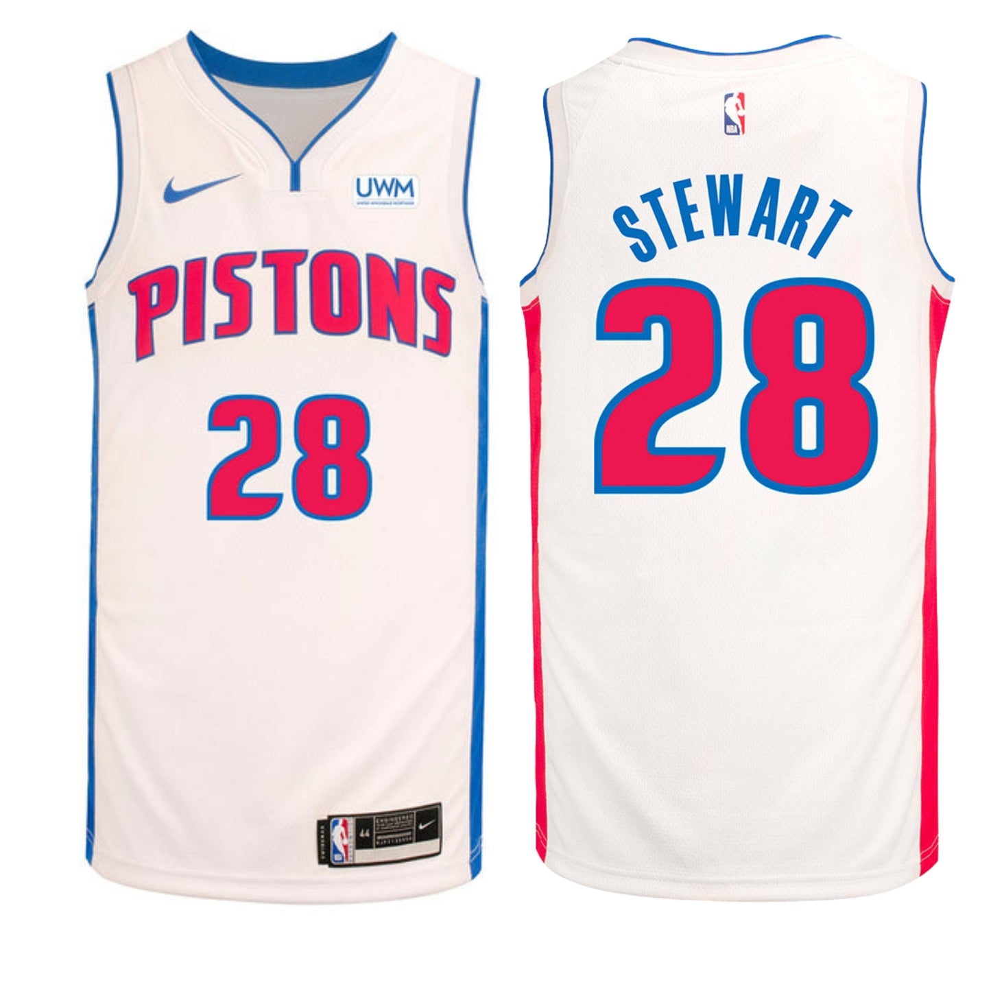 NBA Isaiah Stewart Detroit Pistons 28 Jersey