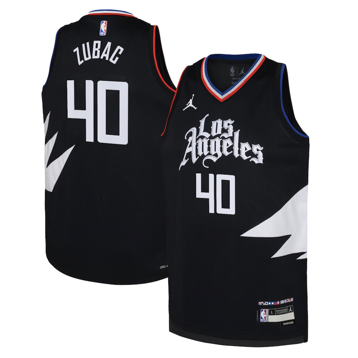 NBA Ivica Zubac LA Clippers 40 Jersey