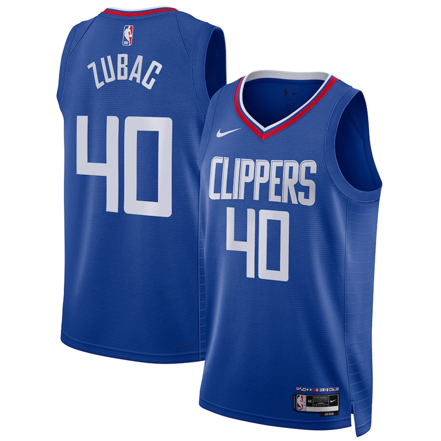 NBA Ivica Zubac LA Clippers 40 Jersey