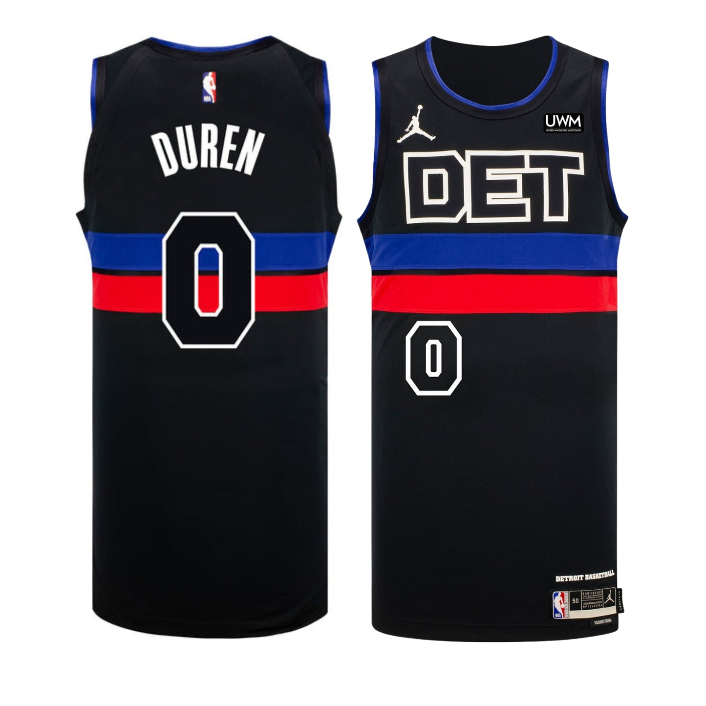 NBA Jalen Duren Detroit Pistons 0 Jersey