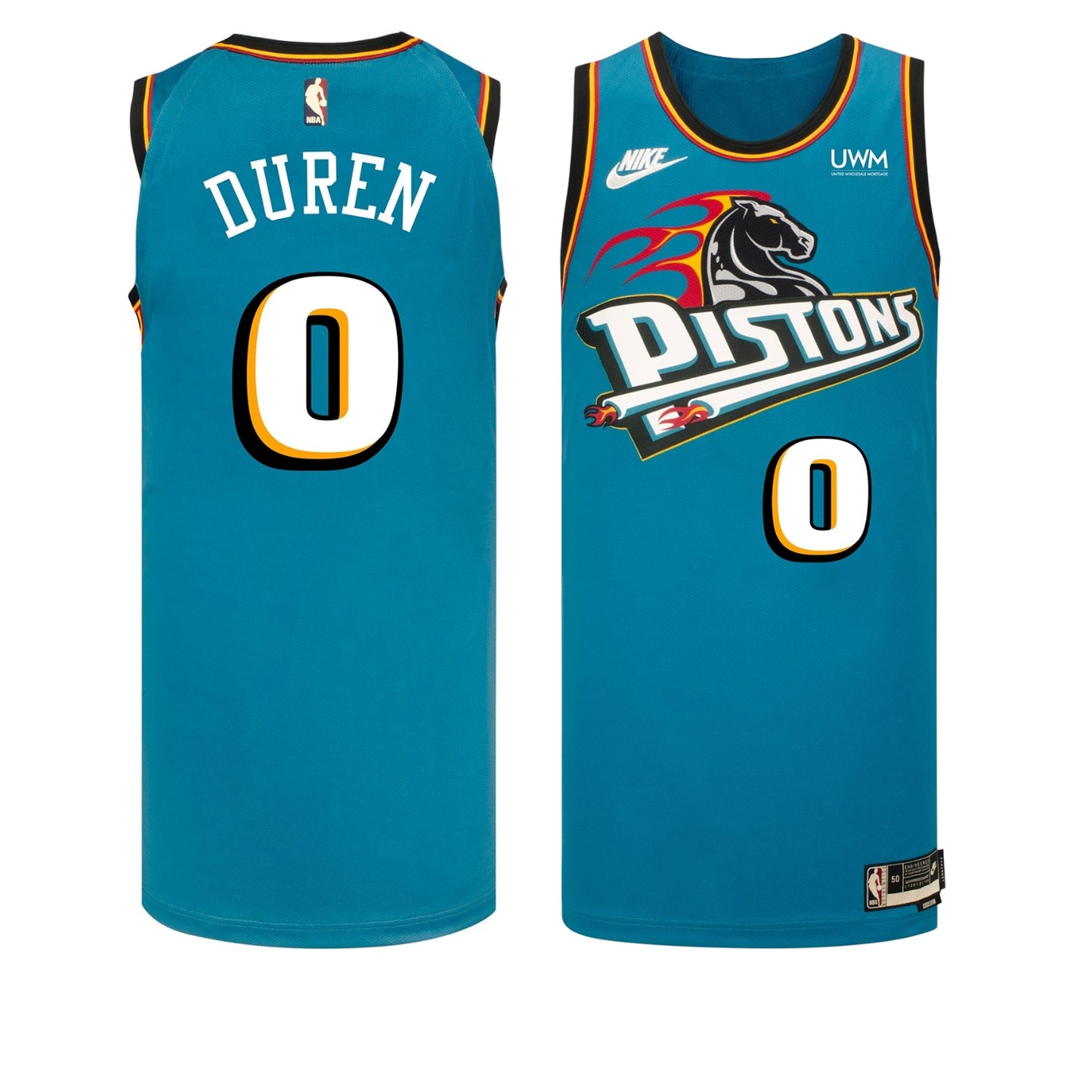 NBA Jalen Duren Detroit Pistons 0 Jersey