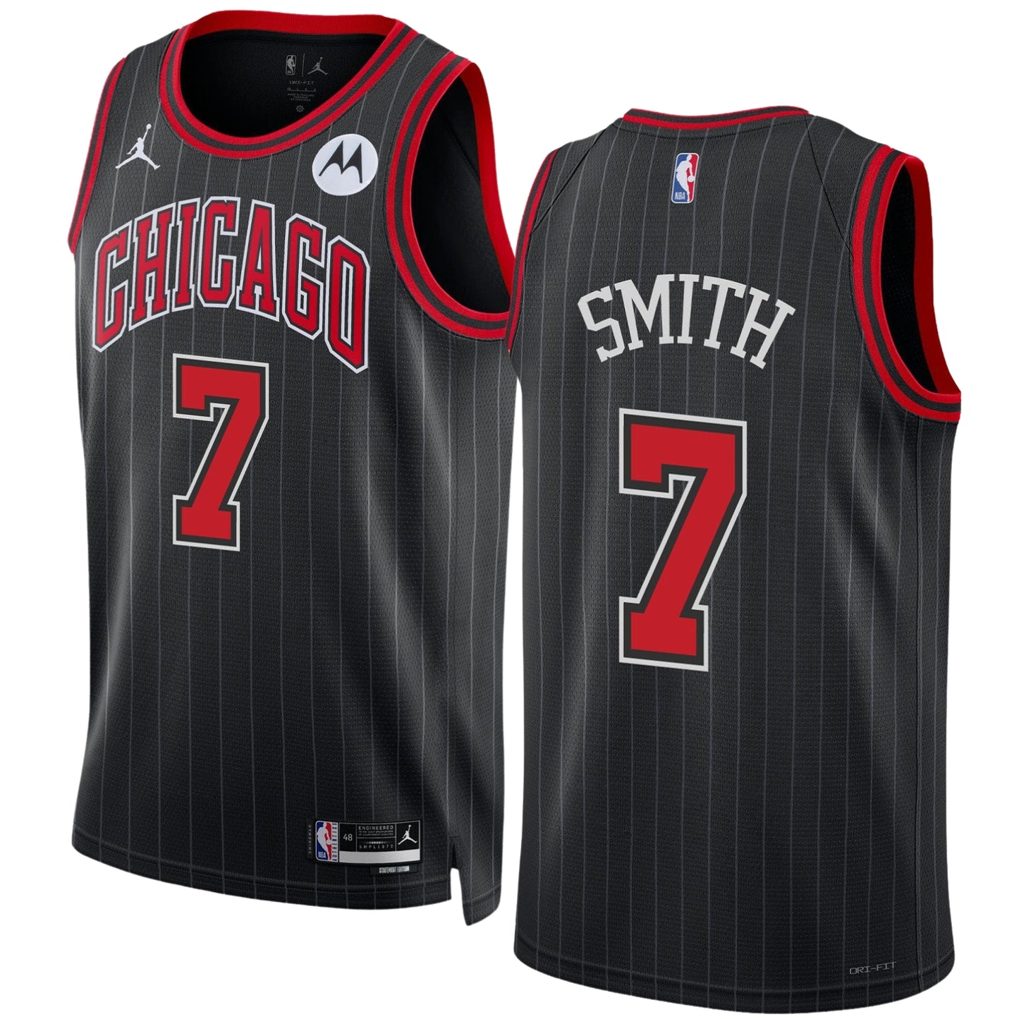 NBA Jalen Smith Chicago Bulls 7 Jersey