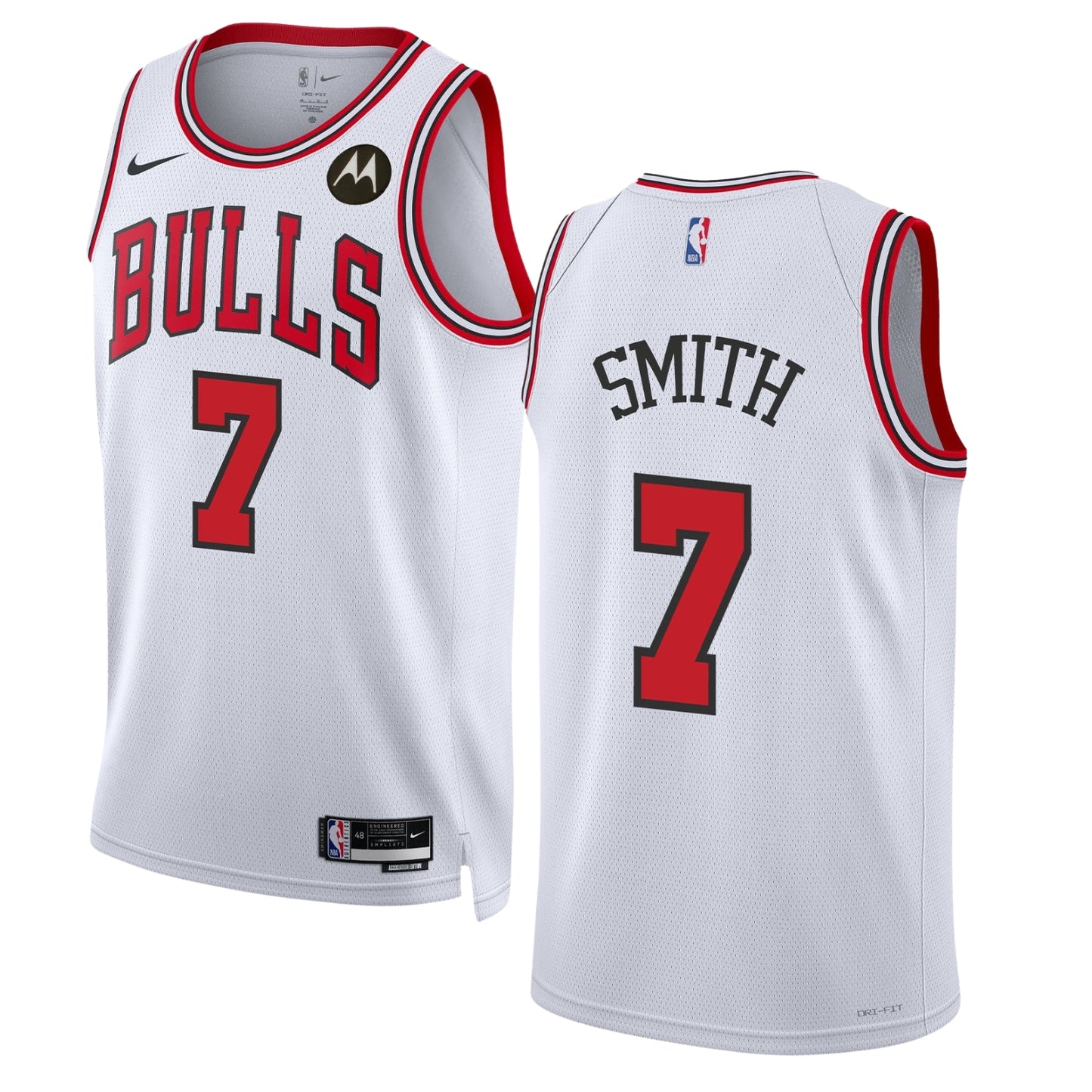 NBA Jalen Smith Chicago Bulls 7 Jersey