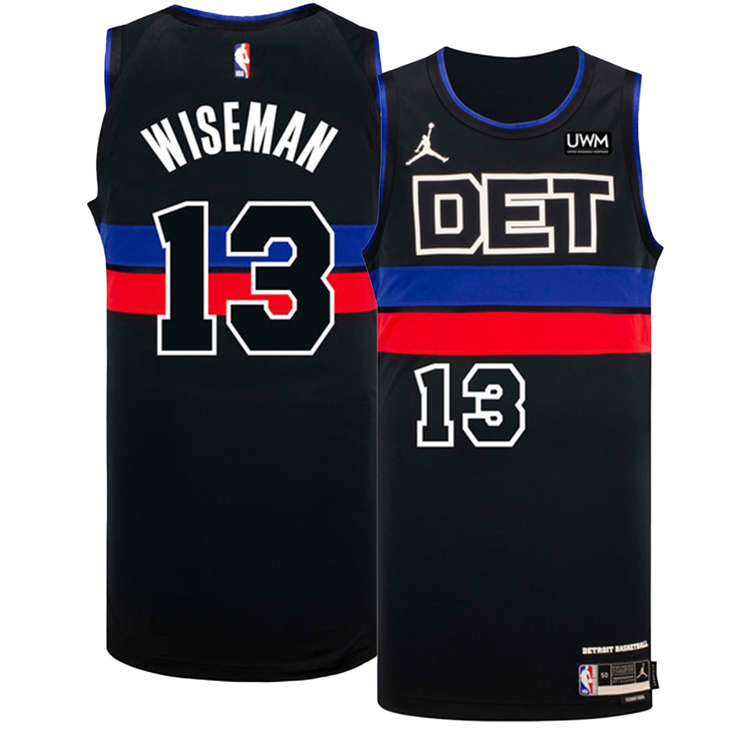 NBA James Wiseman Detroit Pistons 13 Jersey